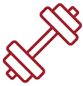 Dumbbell fitness icon