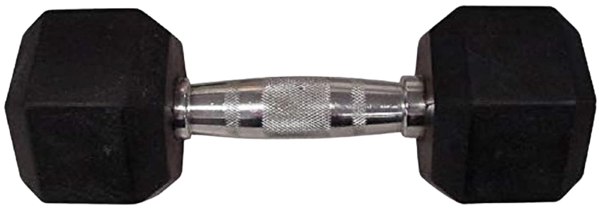 Rubber Hex Dumbbell