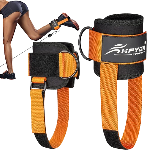 Padded Ankle Straps for Cable Machine Kickbacks